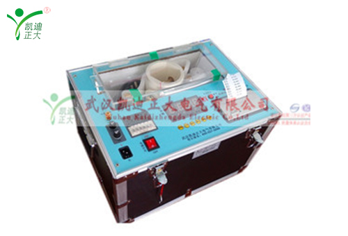 KDJJC絕緣油介電強度測試儀測試電力油設備油樣時？